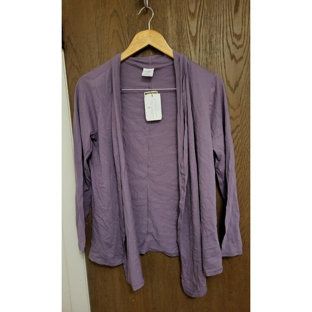 Cielo Juniors Lilac Lightweight Cardigan Sweater Open Front Size Large